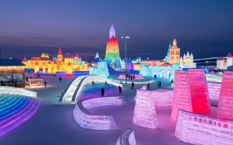 „Orașul de gheață” din China a atras un număr record de vizitatori