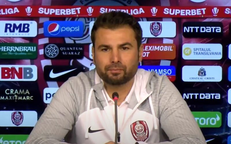 Adrian Mutu, primele declarații după ce a fost numit oficial ca tehnician al CFR Cluj