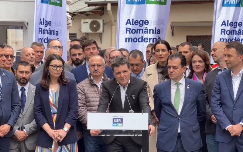 Nicuşor Dan şi Dreapta Unită au depus candidaturile la Bucureşti. Ce mesaj i-a transmis edilul lui Piedone