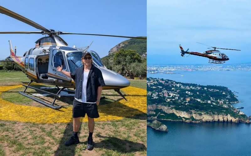 Cât costă să vezi Coasta Amalfi ca vedetele de la Hollywood, zbor cu elicopterul Uber: „O adevărată afacere”