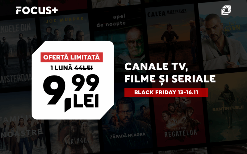 Black Friday: FOCUS+ TV La Numai 9.99 Lei