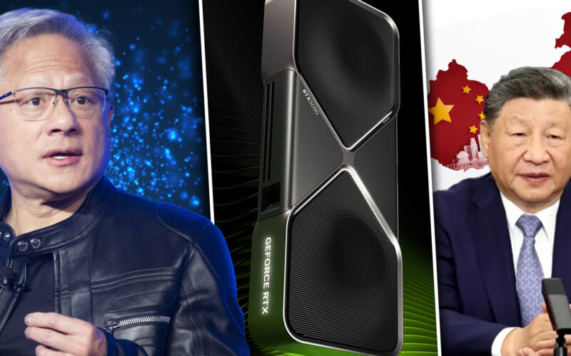 China a interzis o placă video a companiei Nvidia chiar în timpul vizitei lui Jensen Huang.